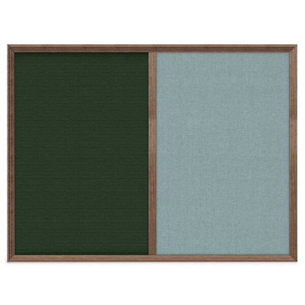 Enclosed Corkboard, 1 Door, 72"x36", 4" Fra